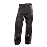 Pantaloni de lucru in talie VISION, culoare negru - gri, marimea 52