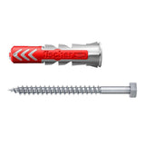 Suruburi cu diblu, 10 x 50 S, 25 de piese, Fischer DuoPower