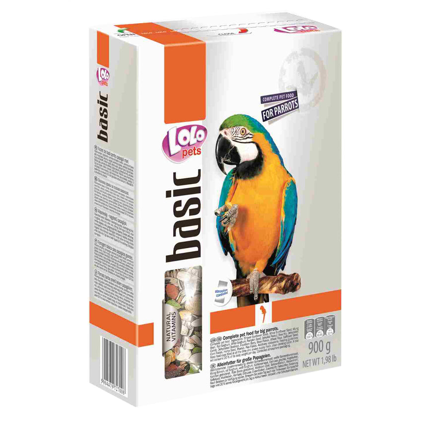 Hrana de baza pentru papagali mari Lolo Pets, 900g