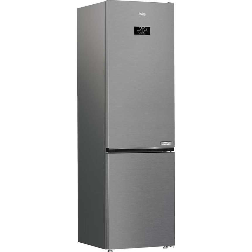 Combina frigorifica Beko B5RCNA406HXB1, 355 l, No Frost, Clasa C, AeroFlow , HarvestFresh , MaxStore, H 203,5 cm, Metal Look
