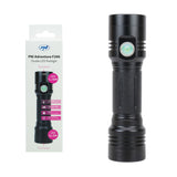 Lanterna dubla PNI Adventure F200 din aluminiu cu LED, acumulator 4000mAh si port micro USB, 3 LED-uri cu deschidere mare si unul cu focus, ambele au 3 niveluri de putere