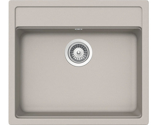 Chiuveta granit Schock Nemo N-100 Beton Cristalite 570 x 510 mm, adancime cuva 180 mm, universala, montare pe blat