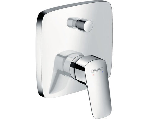 Unitate de comanda baterie incastrata cada Hansgrohe Logis, crom, necesita corp incastrat cod 1800180
