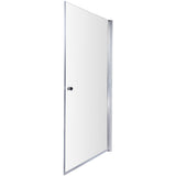 Paravan dus Sanotechnik Sanoflex, 2 piese, 117-119x195 cm, sticla transparenta anticalcar, profil crom
