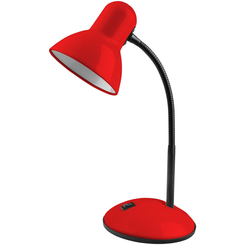 Lampa de birou Avide Basic rosie, metal, max. 40W, E27