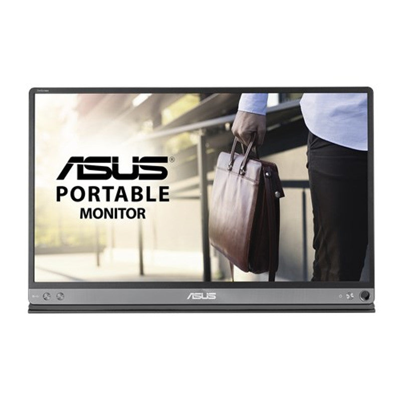Monitor LED IPS ASUS 15.6", Full HD, USB Type C, Negru/Argintiu, MB16AC