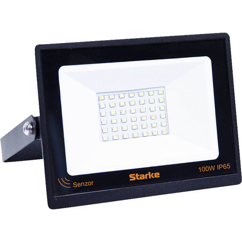 Proiector cu LED integrat Starke 100W 10.000 lumeni IP65, senzor de miscare, lumina rece