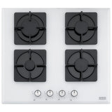 Plita incorporabila Franke FHNS 604 4G WH C, Gaz, 4 Arzatoare, Aprindere electronica, Valva de siguranta, Arzatoare si Gratare fonta, 60 cm, Alb