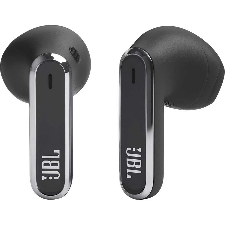 Casti in-ear true wireless JBL Live Flex, Noise Cancelling, Bluetooth 5.3, Touch Control, IP54, Dual Connect Multi Point, Negru