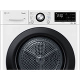 Uscator LG RH80V3AVBN 8 kg, uscator cu pompa de caldura, functie ThinQ™ WiFi, alb
