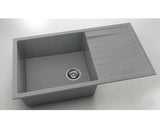 Chiuveta Bucatarie Granixit Cu O Cuva Fat Avangard 229 90x49 Cm, Cu Picurator, Reversibila, City Grey