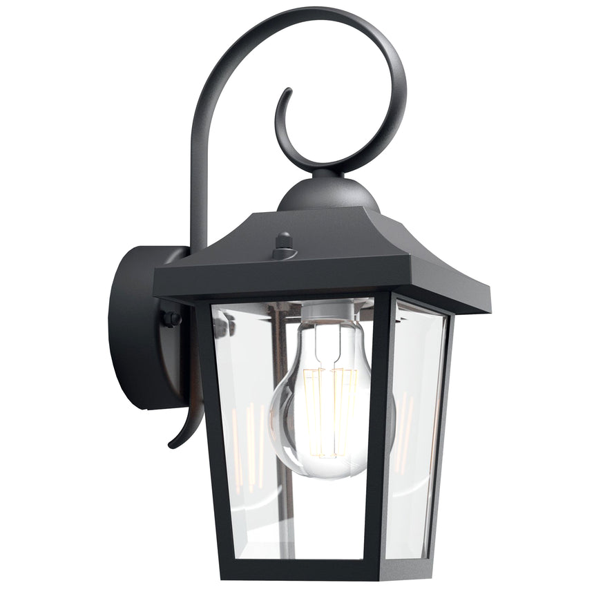 Aplica exterior Philips myGarden Buzzard, E27, 60W, A++, IP44, Aluminiu, Negru
