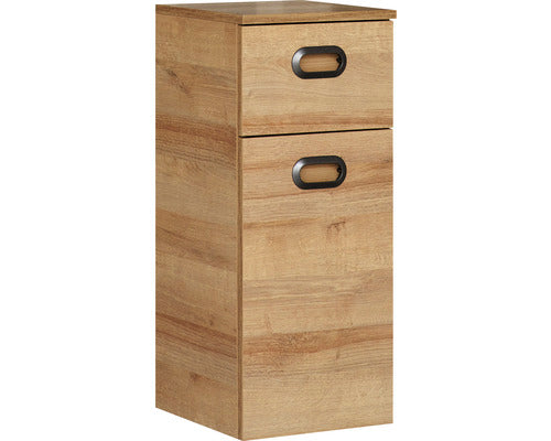 Dulap baie asezat PELIPAL Quick Set 353, 1 usa 1 sertar, PAL, 72x30 cm, stejar Riviera