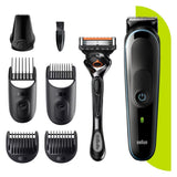 Aparat de Tuns Multifunctional BRAUN MGK5345, Acumulator, 100 Minute Autonomie, Negru