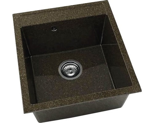 Chiuveta Bucatarie Cu O Cuva Fat Avangard 224 51x46 Cm, Fara Picurator, Granixit Brownie