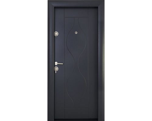 Usa De Intrare Metalica Pentru Interior Modern 341 Gri Antracit 88x201 Cm Dreapta