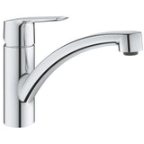 Baterie de bucatarie Grohe Start 32441002, 3/8'', tip C, pipa medie, monocomanda, crom