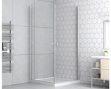 Usa dus batanta basano Modena 90x195 cm sticla transparenta profil crom