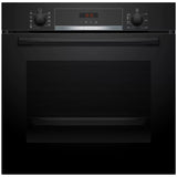 Cuptor incorporabil Bosch HBA573BB1, Electric, Multifunctional, 71 l, Autocuratare pirolitica, Grill, 10 programe, Afisaj digital, Clasa A, Negru