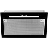 Hota incorporabila TEKA GFG 2 Black, Putere de abosrbtie 329 m3/h, Iluminare LED, Clasa D, 55 cm, Negru