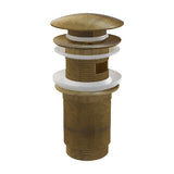 Ventil lavoar click/clack, Alca Plast, 5/4", metalic cu preaplin, bronz-antic, dop mare, A392ANTIC
