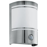 Aplica exterior cu senzor CERNO, 30192, inox/alb, 1x40W E27, IP44