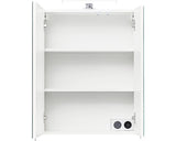Dulap baie cu oglinda pelipal Quickset 354, iluminare LED, PAL, 55x20x70 cm alb