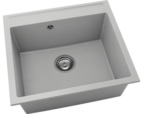 Chiuveta Bucatarie Cu O Cuva Fat Avangard 226 56x51 Cm, Fara Picurator, Fatgranit Grey