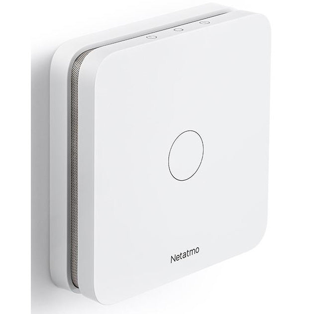 Senzor inteligent monoxid de carbon Netatmo NCO-EC, Wi-Fi, Bluetooth, Alarma sonora, Alb