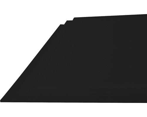 Placa Bravo PVC 1000x1000x3 mm Neagra
