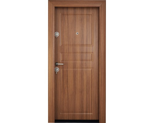 Usa de Intrare Metalica Pentru Interior Modern 322 Teak ST003 88x201 cm Dreapta