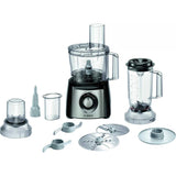 Robot de bucatarie Bosch MultiTalent 3 Plus MCM3PM386, 900 W, 2 viteze + Pulse, bol 2.3 l, Negru/ argintiu