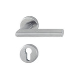 Maner usa interior, Hoppe Amsterdam, cu rozeta pentru cilindru, material inox, anti-microbian