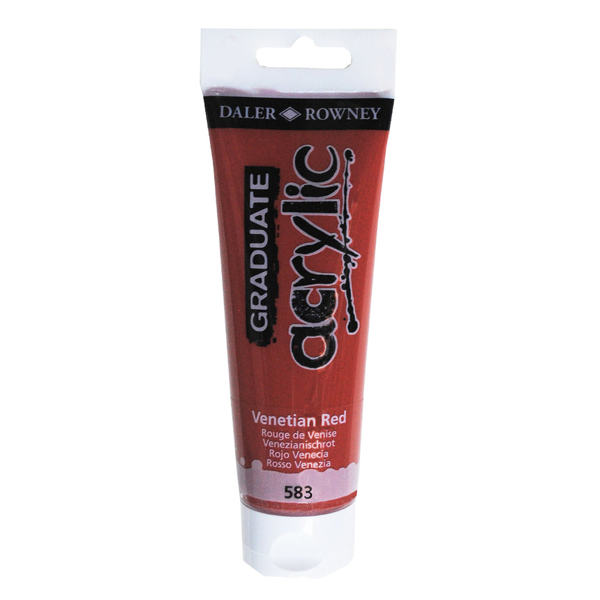 Vopsea acrilica Graduate Daler Rowney - Venetian Red - 120 ml