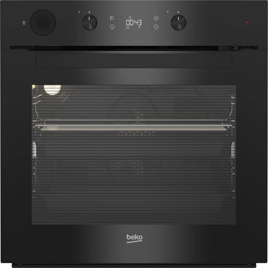 Cuptor incorporabil Beko BIS14300BPS, 71 L, Grill, Autocuratare pirolitica, Steam Assisted Cooking, Clasa A+, Negru