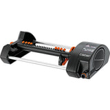 Aspersor oscilant Claber Compact 20, 12 gauri + 8 duze reglabile,5 moduri de udare, motoare hidraulice,sistem autolubrifiere,presiune max. 4 bar,debit 21 l/min la 4 bar,suprafata maxim 320 mp