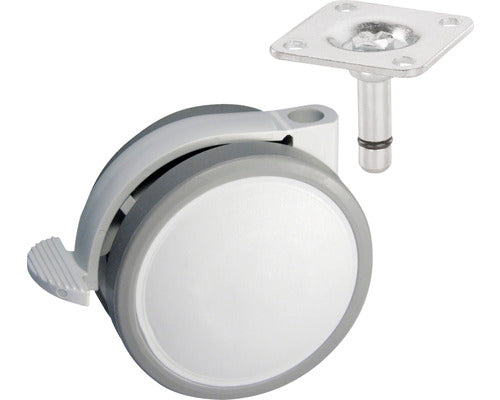 Roata Mobila Pivotanta Plastic Tarrox Ø65mm, Cu Frana