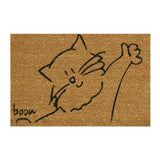 Covoras intrare interior exterior IS0739 Cat, Cocos, Dreptunghiular, 60 x 40 cm, Maro