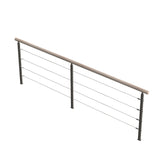 Balustrada Etaj Alsace 320x100 cm Fag cu Cabluri Metalice