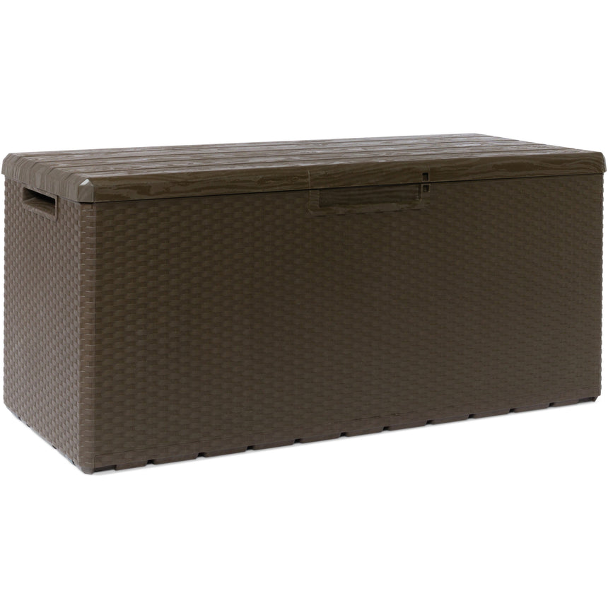 Lada depozitare gradina, Toomax Portofino, 340 litri, maro, 123.7x54.5x56.2 cm