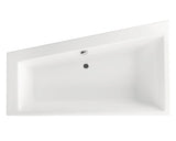 Cada de Baie Asimetrica pe Colt Radaway Palea, 170x100,5x48,50 cm, Colt Stanga, Acril, Alb, WA1-34-170x100L
