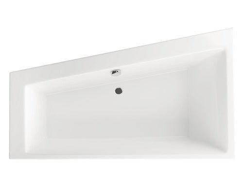 Cada de Baie Asimetrica pe Colt Radaway Palea, 170x100,5x48,50 cm, Colt Stanga, Acril, Alb, WA1-34-170x100L