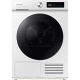 Uscator de rufe Samsung Bespoke DV90BB7445GWS7, Pompa de caldura, 9 kg, Clasa C, QuickDrive, AI Control, SmartThings WiFi, AI Dry, Alb