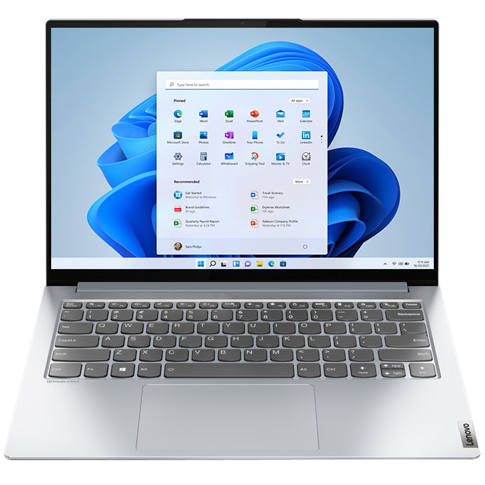 Laptop ultraportabil Lenovo Yoga Slim 7 Pro 14ACH5 cu procesor AMD Ryzen™ 7 5800H, 14", 2.8K, OLED, 16GB, 1TB SSD, AMD Radeon Graphics, Windows 11 Pro, Light Silver