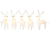 Set Decoratiune Forma Ren, 40 Led-uri, 5 Buc