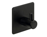 Cuier Autoadeziv Cu 1 Carlig Hettich Modern 45x45 Mm, Otel Vopsit Negru Mat