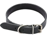 Zgarda Dogtech Din Piele 4x60 Cm Negru
