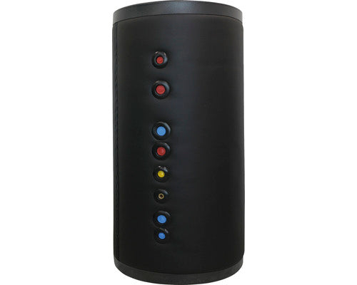 Boiler cu 2 serpentine Fornello SOL 1000 LT 2S 1000 l pentru centrala termica si solar, izolatie termica, flansa de vizitare, manta de protectie