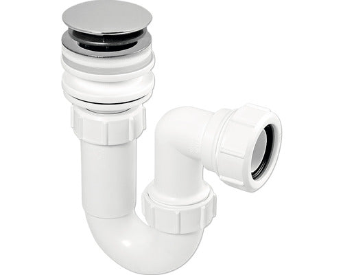 Sifon lavoar rigid 1 1/4” cu ventil click-clack
