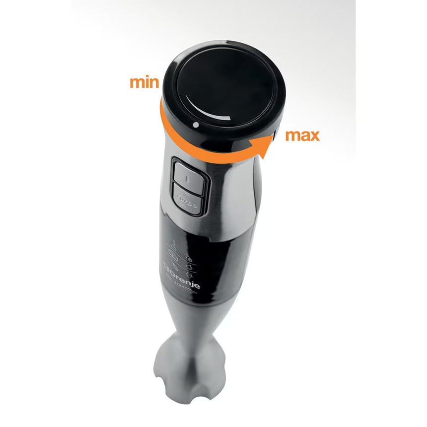 Mixer Vertical GORENJE HBX1000E, 0.7l, 1000W, Viteza Variabila, Argintiu-Negru